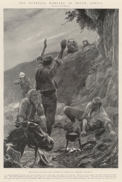 La guerra de guerrillas en Sudáfrica de Richard Caton Woodville junior